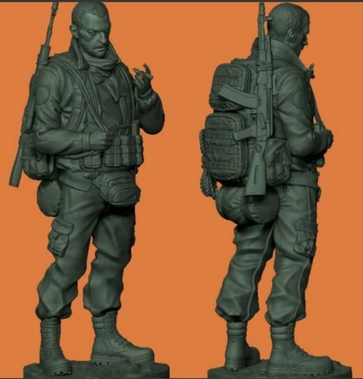 Modern army volunteer