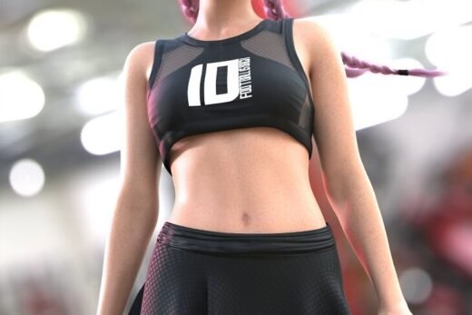 dForce Sporty Luxe Outfit for Genesis 9