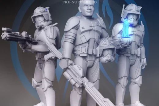 Clone Trooper Paratrooper Commander — Star Wars 3D model