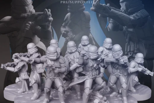 Clone Trooper Paratrooper Squad 2 — Star Wars 3D model