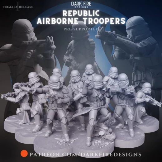 Clone Trooper Paratrooper Squad 2 — Star Wars 3D model