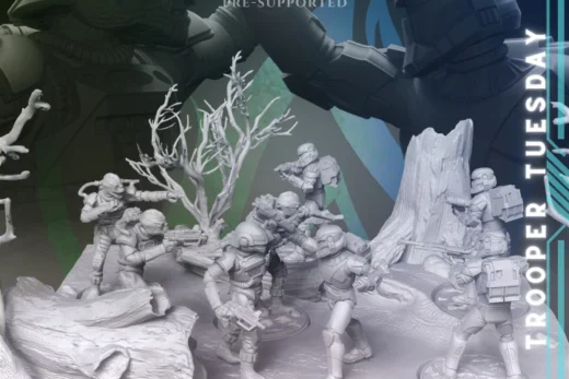 Commando Merc Diorama — Star Wars 3D model