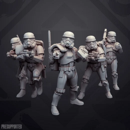 Desert Trooper Squad — Star Wars 3D model