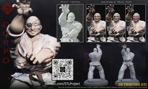 Doppo Orochi — Baki 3D model