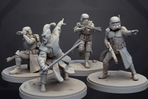 Extraction Trooper Squad & Leader — Star Wars 3D model