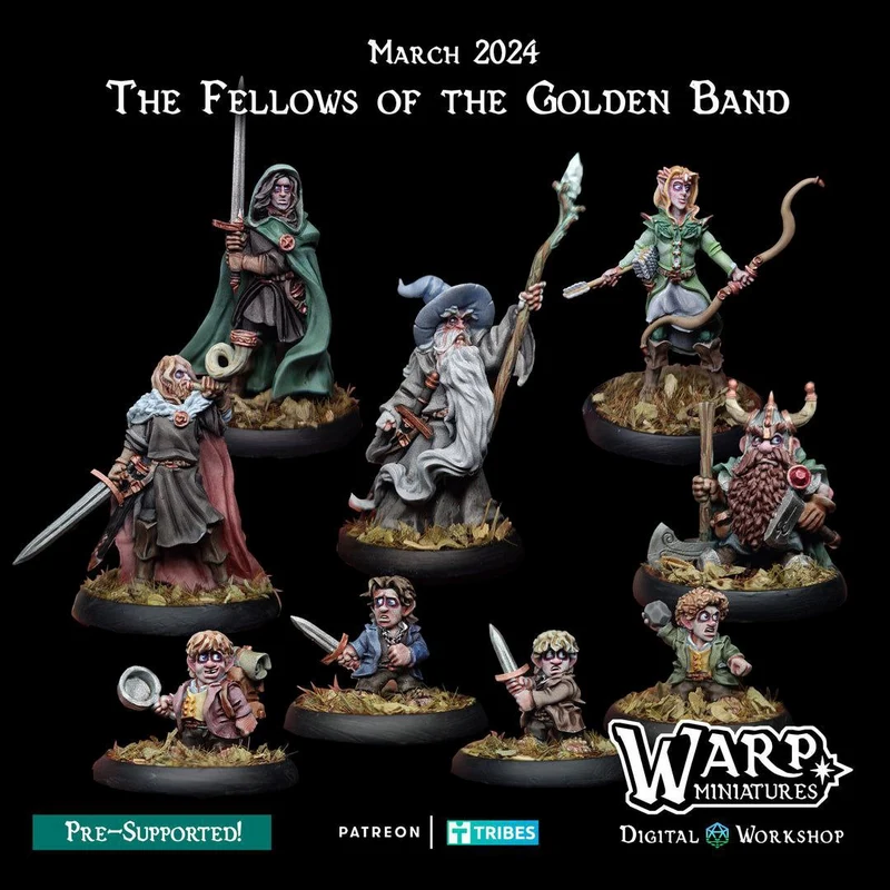 Fellows of the Golden Band — Fantasy 3D model