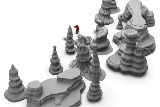 Geonosia Scatter Terrain — Star Wars 3D model