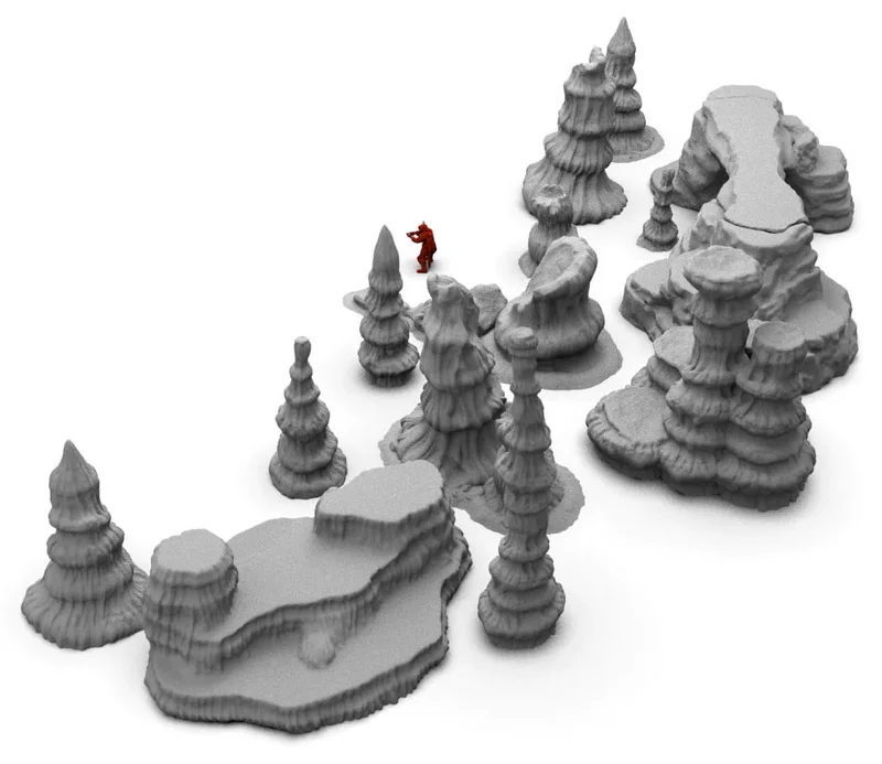 Geonosia Scatter Terrain — Star Wars 3D model