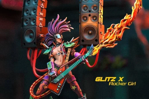 Glitz X Rocker Girl 3D model