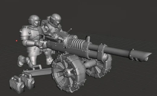 Heavy Weapons Team — Warhammer 40,000 3D model