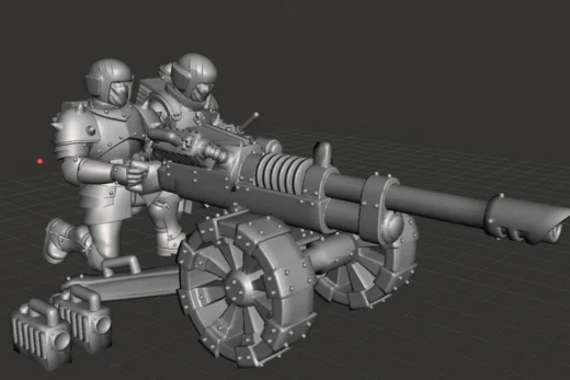 Heavy Weapons Team — Warhammer 40,000 3D model