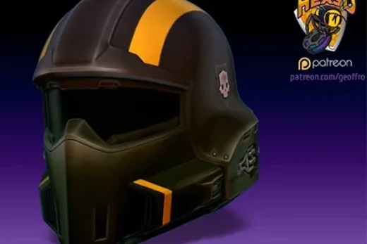 B-01 Tactical Helmet — Helldivers 2 3D model