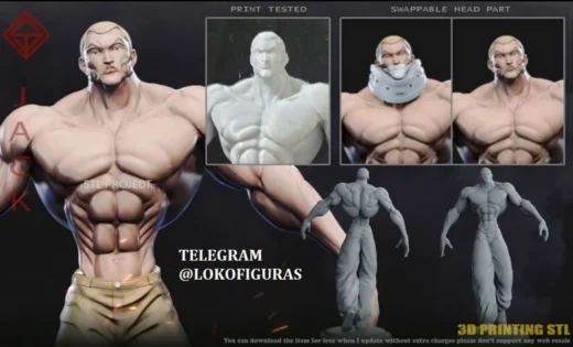 Jack Hanma — Baki 3D model