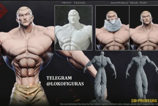 Jack Hanma — Baki 3D model