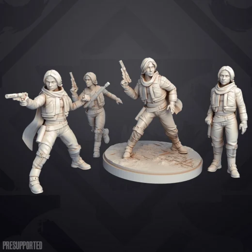 Jyn Erso — Star Wars 3D model