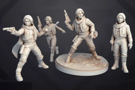 Jyn Erso — Star Wars 3D model