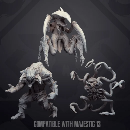 Majestic 13 Aliens Set 1 — Sci-Fi 3D model