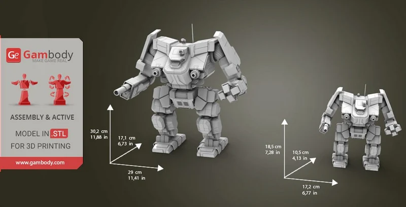 Awesome — BattleTech 3D model