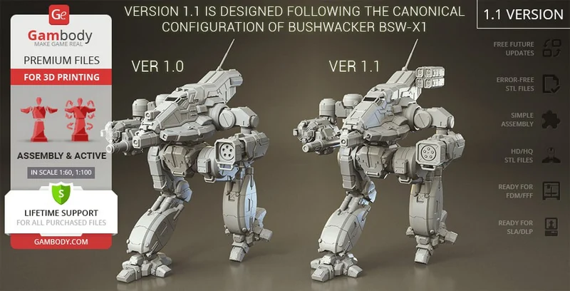 Bushwacker — BattleTech 3D model