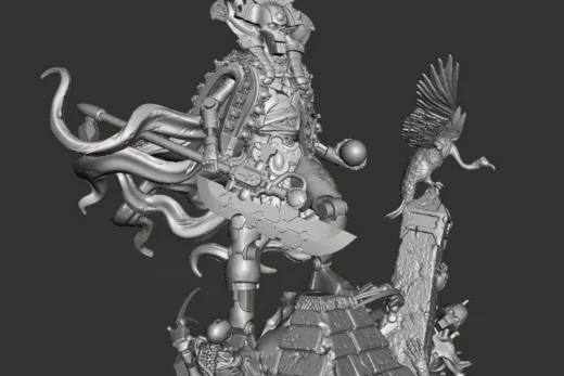 Necro Overlord — Warhammer 40,000 3D model