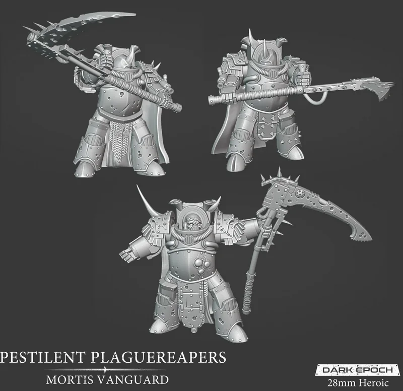 Pestilent Plaguereapers — Warhammer 40,000 3D model