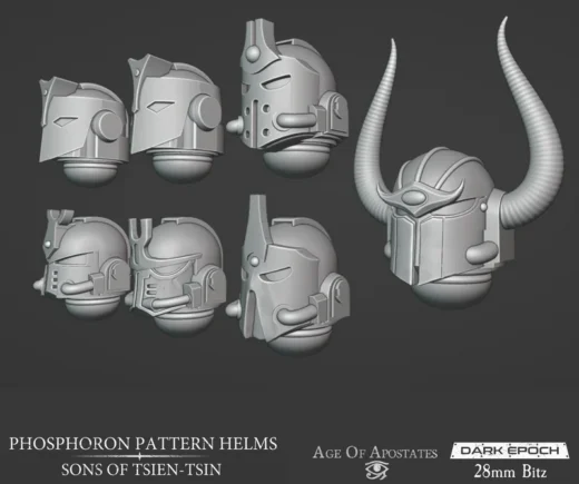 Phosphoron Pattern Helms — Warhammer 40,000 3D model