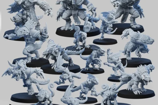 Primal Lizardmen Ugni — Fantasy 3D model