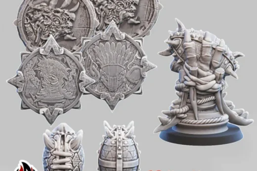 Primal Lizardmen Markers — Fantasy 3D model