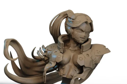Rebecca Bust — Cyberpunk: Edgerunners 3D model