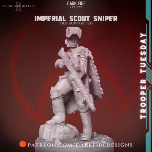 Scout Trooper Sniper — Star Wars 3D model