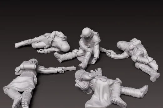 Snowtrooper Fallen — Star Wars 3D model