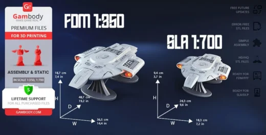 USS Defiant — Star Trek 3D model