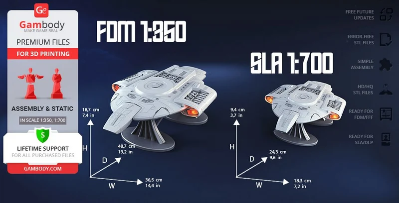 USS Defiant — Star Trek 3D model