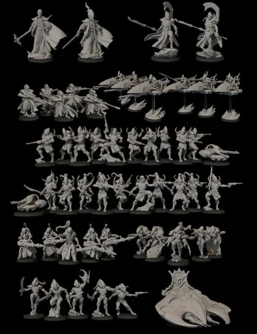 The Aeterni with Bonelord — Fantasy 3D model