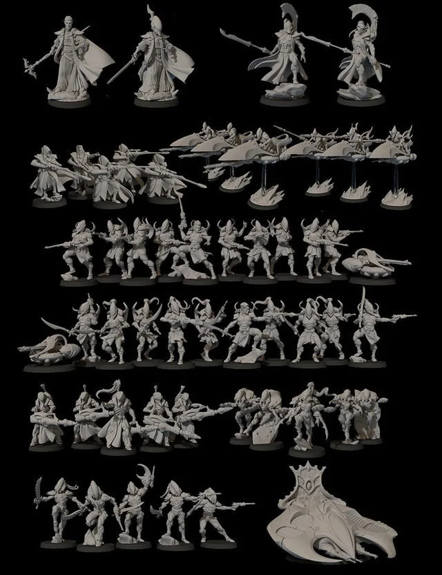 The Aeterni with Bonelord — Fantasy 3D model
