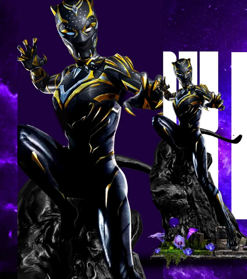 Black Panther Shuri Sculpture — Marvel 3D model