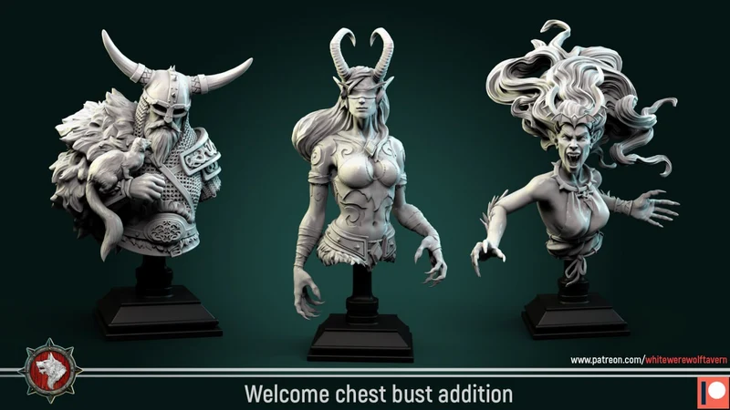 Chest Bust Addition 3D model