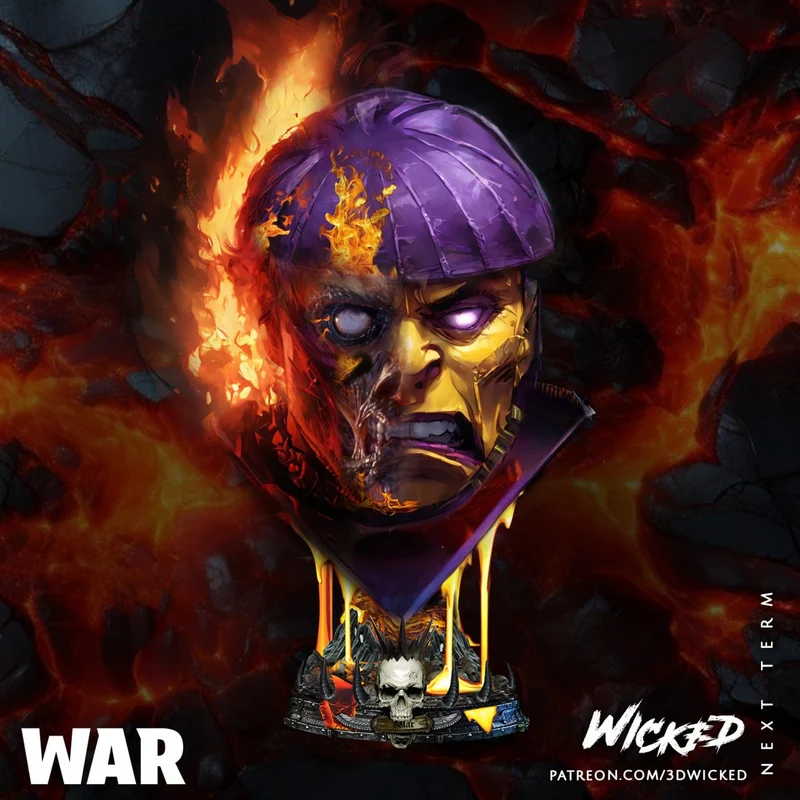 War Bust — Marvel 3D model