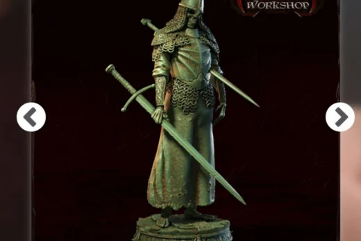 CM Lieutenant Skeleton — Fantasy 3D model
