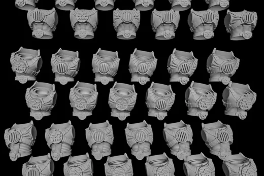 Future Butcher Torsos — Warhammer 40,000 3D model