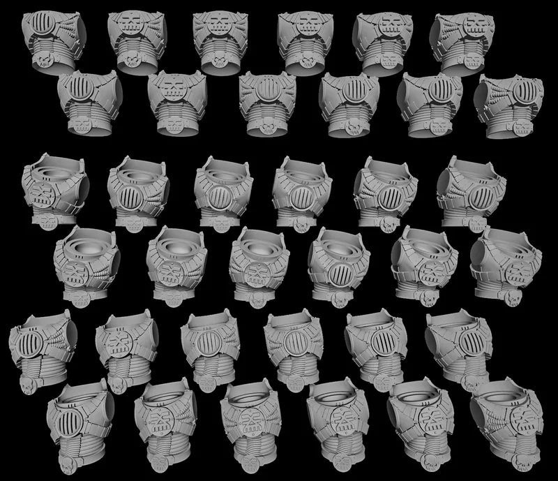 Future Butcher Torsos — Warhammer 40,000 3D model