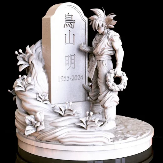 Goku Mourning Akira Toriyama — Dragon Ball 3D model