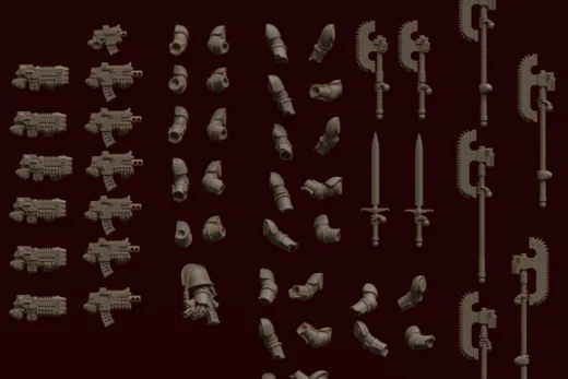 PA-3 Weapons 3D model