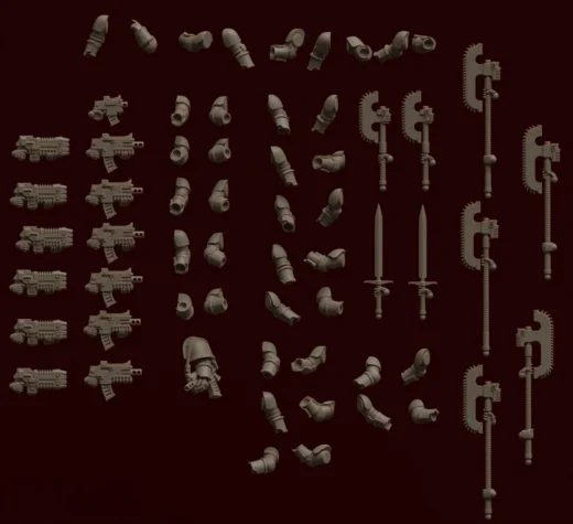 PA-3 Weapons 3D model