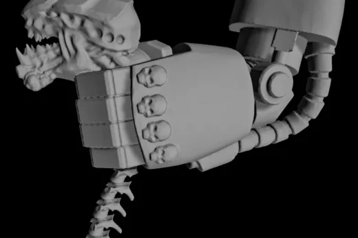 Space Marine Terminator with Tyranid Head — Warhammer 40,000 3D model