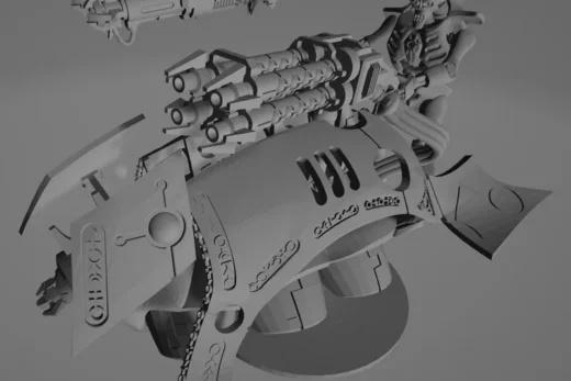 Necron Motorcycle — Warhammer 40,000 3D model
