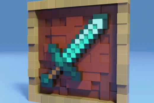 Diamond Sword Frame — Minecraft 3D model