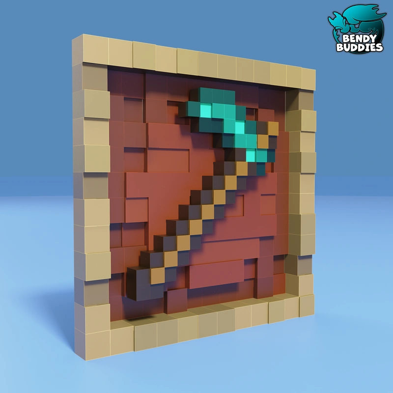 Diamond Hoe Frame — Minecraft 3D model