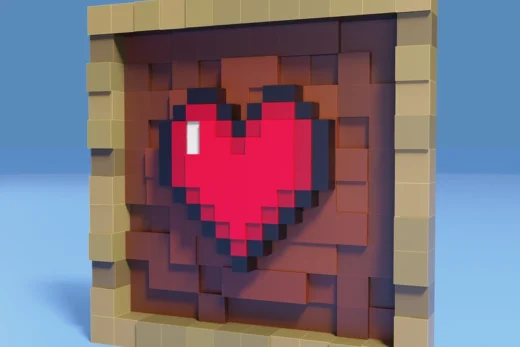 Heart Frame — Minecraft 3D model