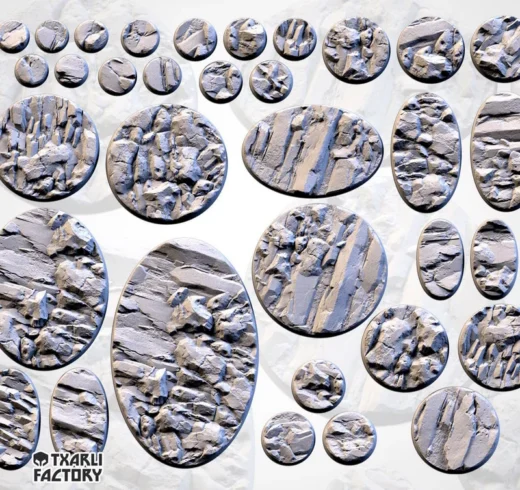 13 Stony Bases — Tabletop 3D model
